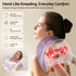 Livemor Neck & Shoulder Massage Pillow with Heat, Cordless 4D Kneading Massager for Home & Office