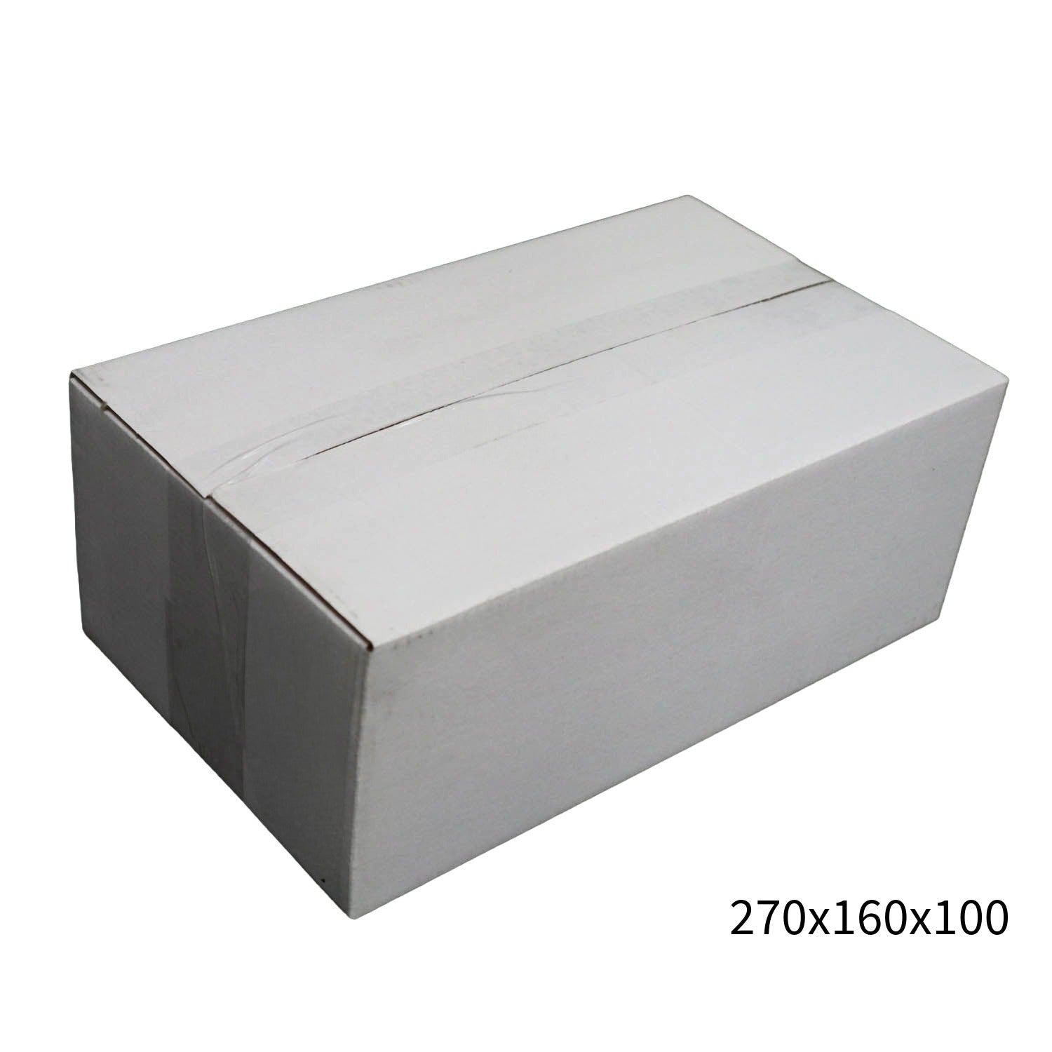 270x160x100mm White RSC Carton – Durable Cardboard Carton 100 Pack-2029334118411669504