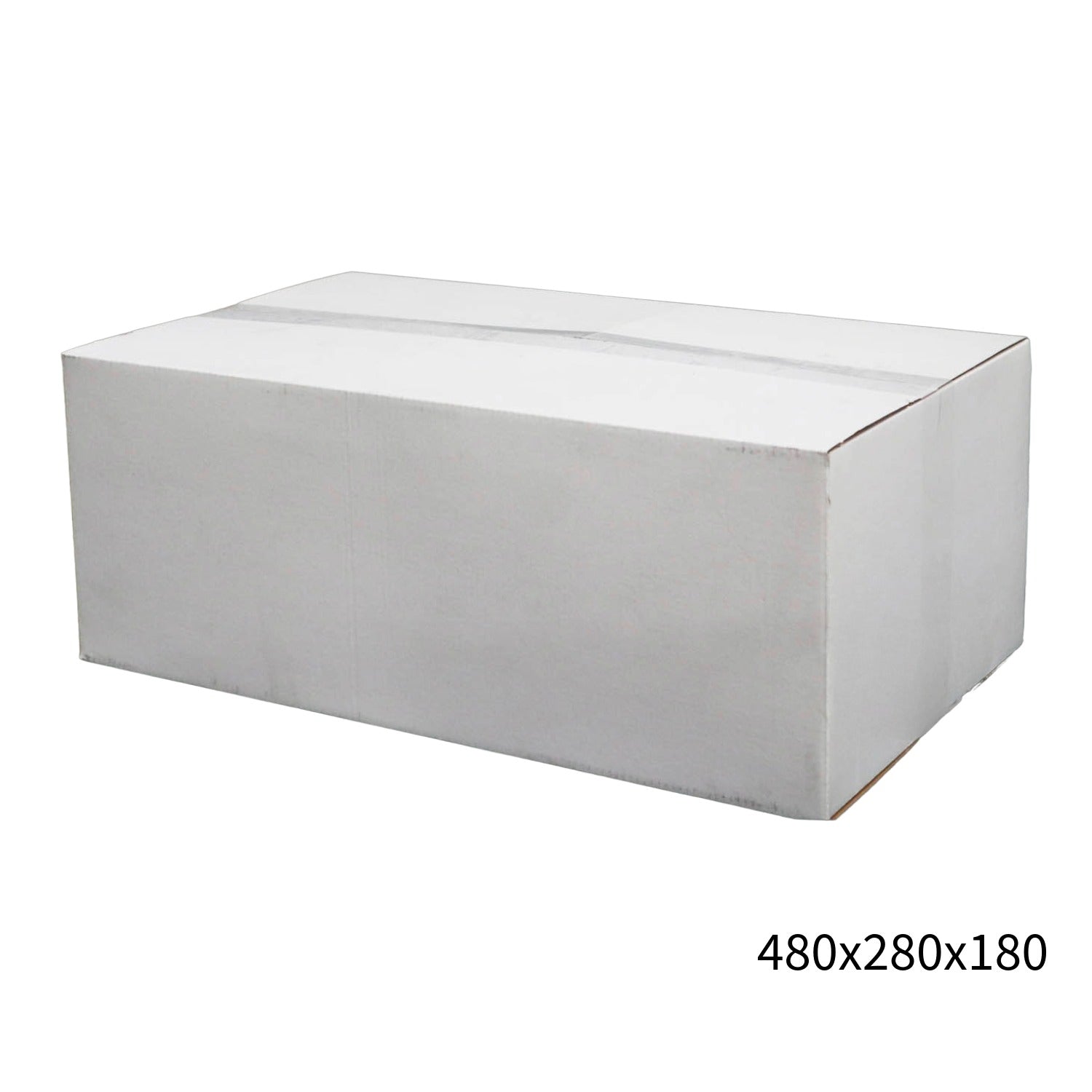 480x280x180mm White RSC Carton – Durable Cardboard Carton 50 Pack-2029334119170838528