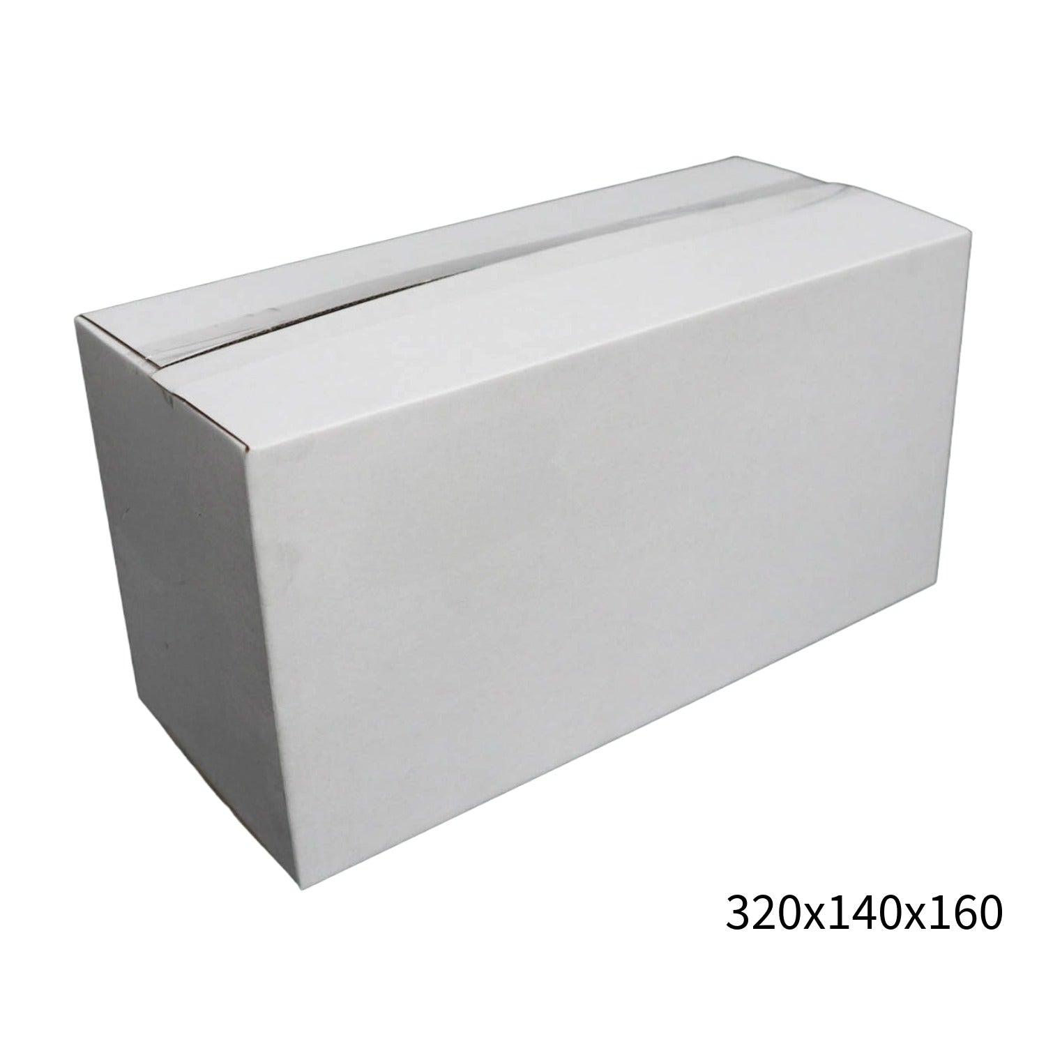 320x140x160mm White RSC Carton – Durable Cardboard Carton 50 Pack-2029334119334416384