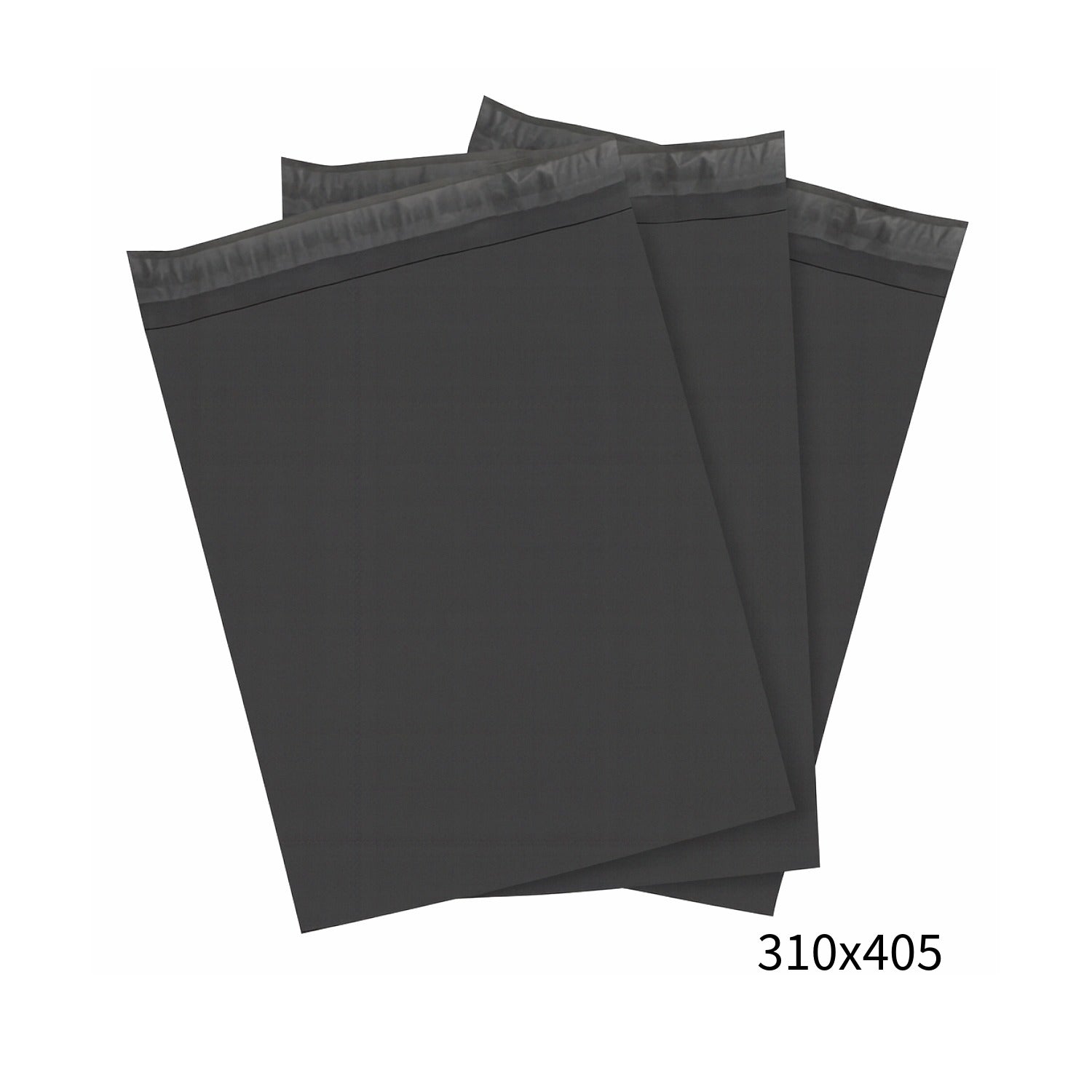 310x405mm Black Poly Mailer – Self-Sealing Shipping Bag 100 Pack-2102558660994666496