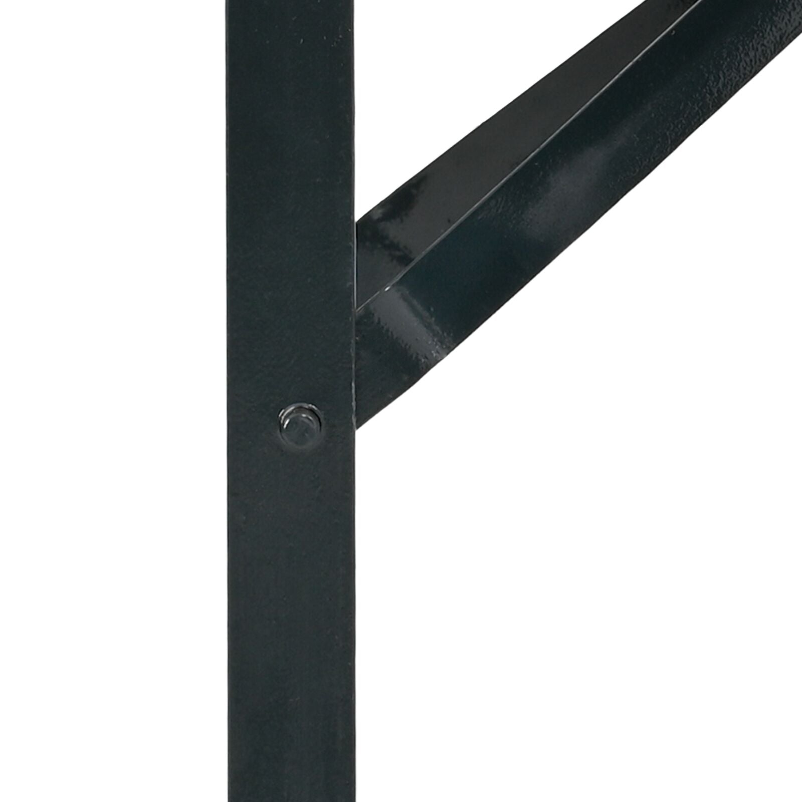 Beer Table Legs 2 pcs Foldable Black Powder-coated Steel
