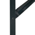 Beer Table Legs 2 pcs Foldable Black Powder-coated Steel