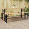 Beer Table Legs 2 pcs Foldable Black Powder-coated Steel