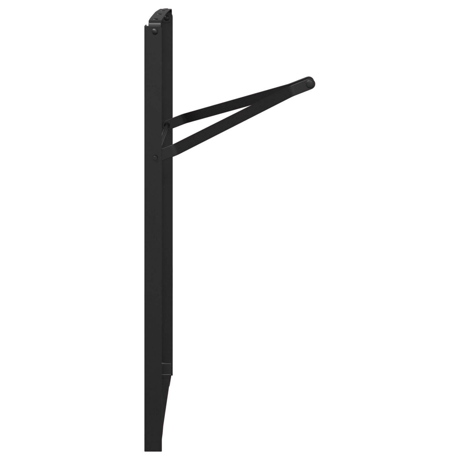 Beer Table Legs 2 pcs Foldable Black Powder-coated Steel