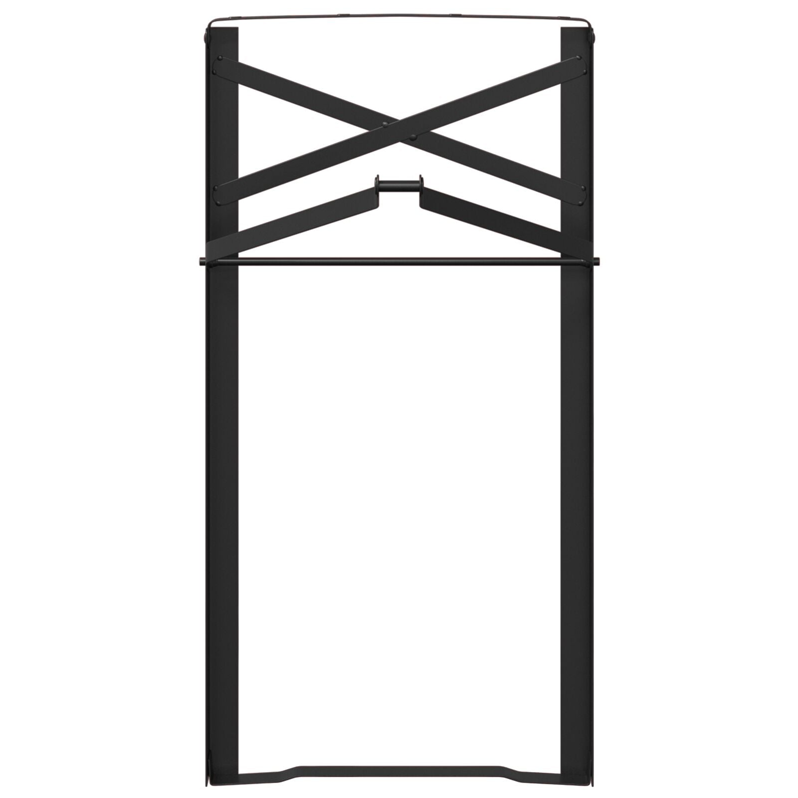 Beer Table Legs 2 pcs Foldable Black Powder-coated Steel