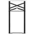 Beer Table Legs 2 pcs Foldable Black Powder-coated Steel