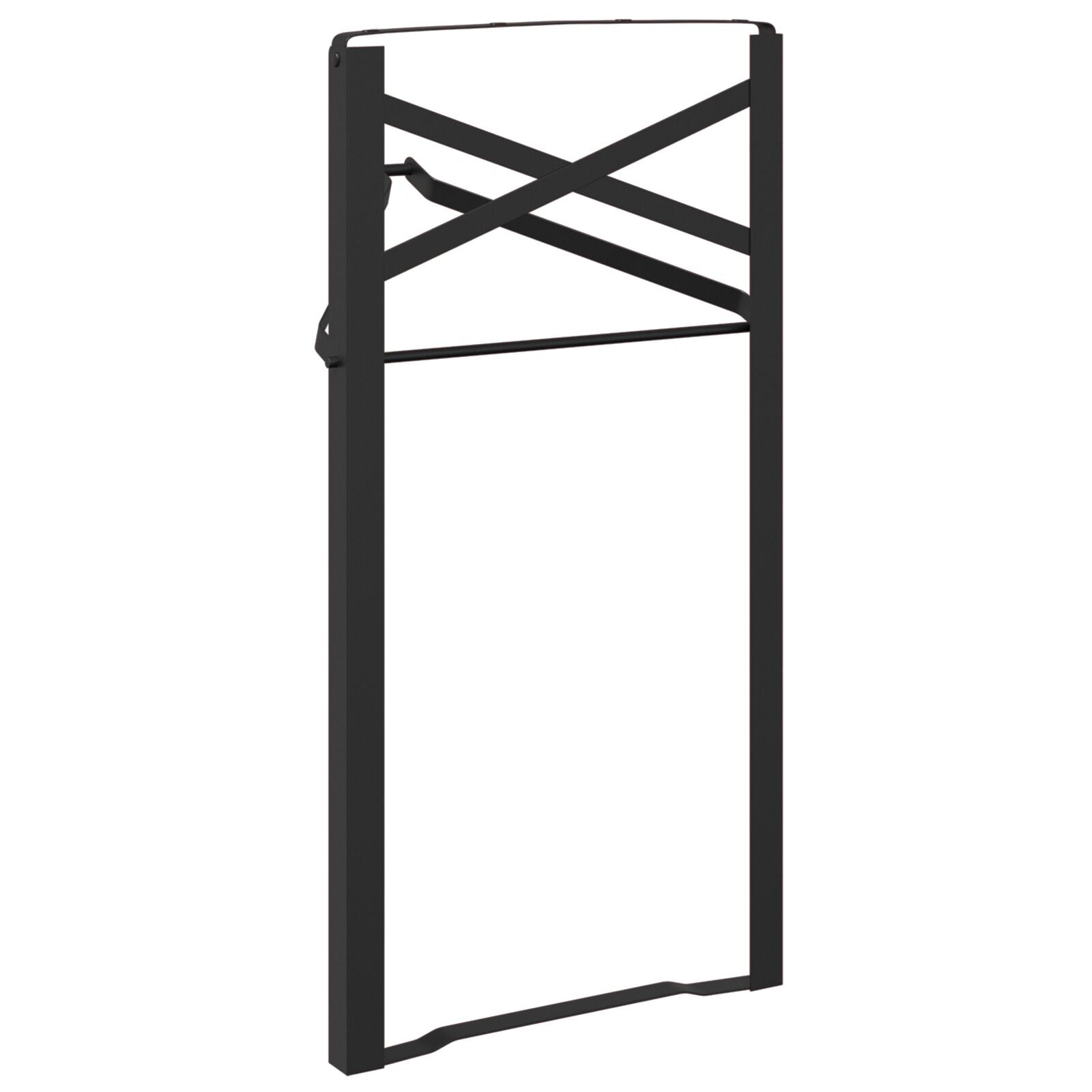 Beer Table Legs 2 pcs Foldable Black Powder-coated Steel
