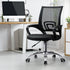 Office Chair with Casters Swivel Armrests Black