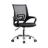 Office Chair with Casters Swivel Armrests Black