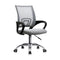 Office Chair with Mesh Backrest Foam Seat Grey