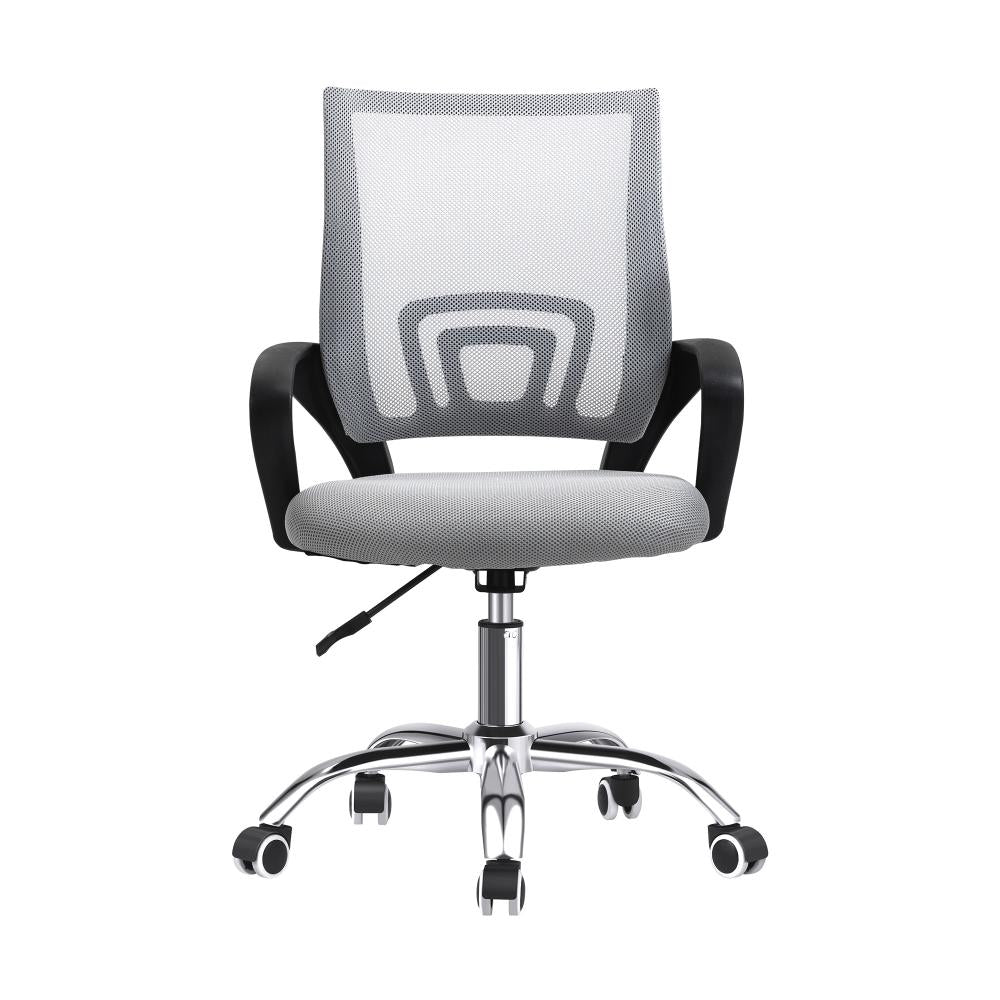 Office Chair with Mesh Backrest Foam Seat Grey