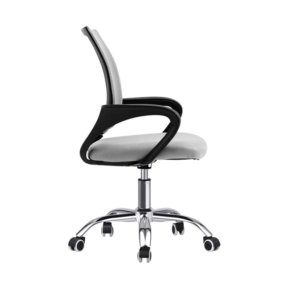 Office Chair with Mesh Backrest Foam Seat Grey