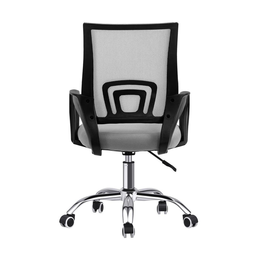 Office Chair with Mesh Backrest Foam Seat Grey