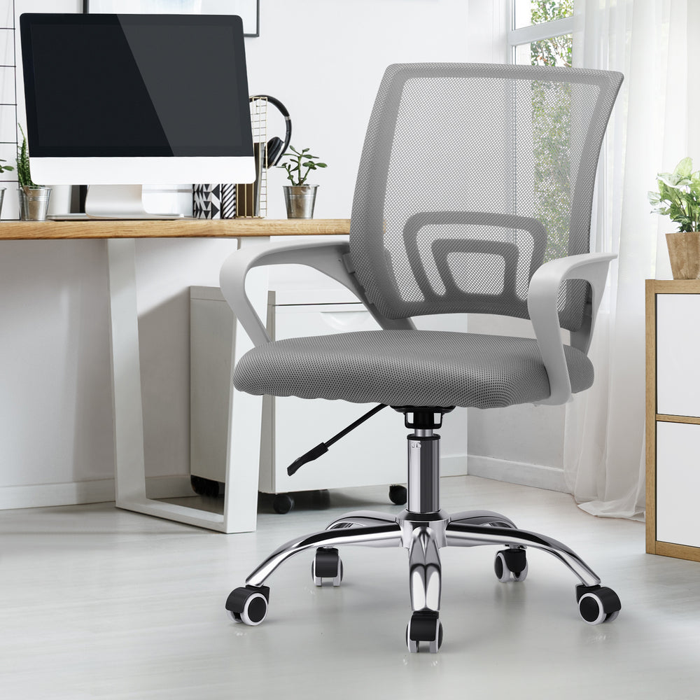 Mesh Office Chair Foam Seat White