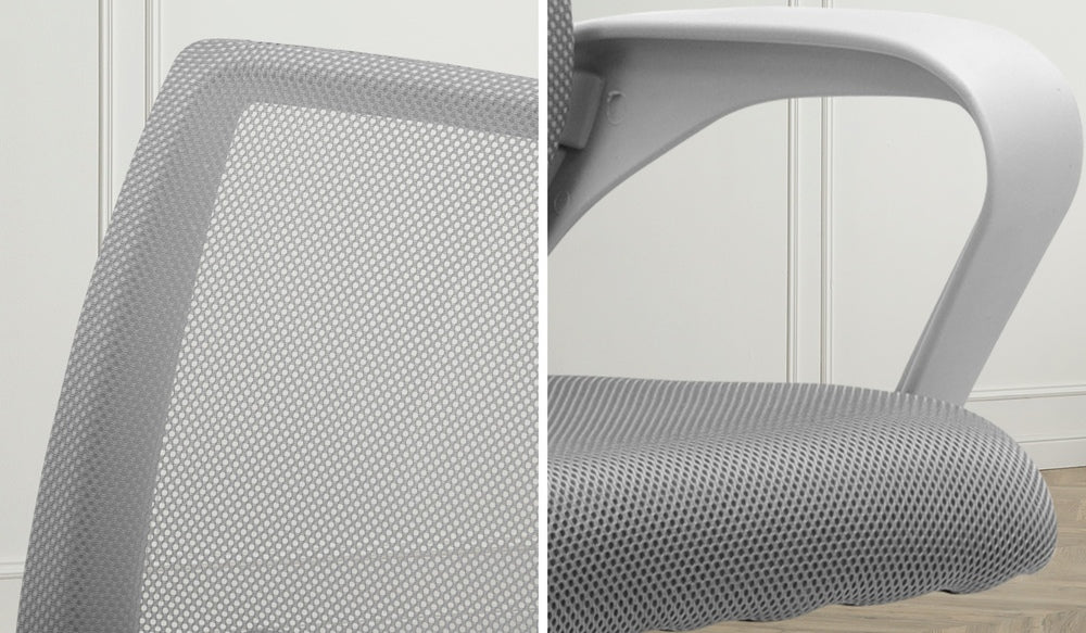 Mesh Office Chair Foam Seat White