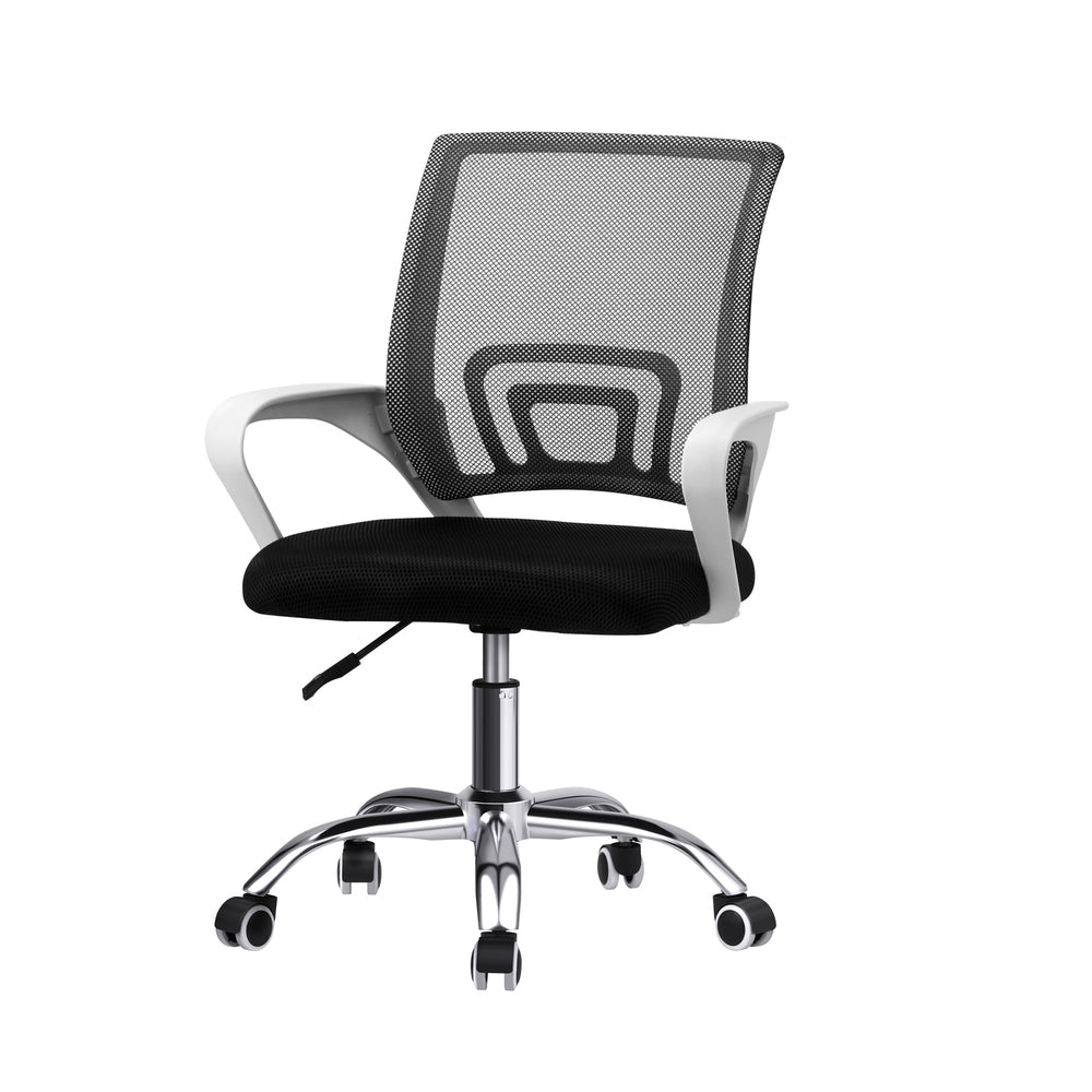 Mesh Office Chair Foam Seat White&Black