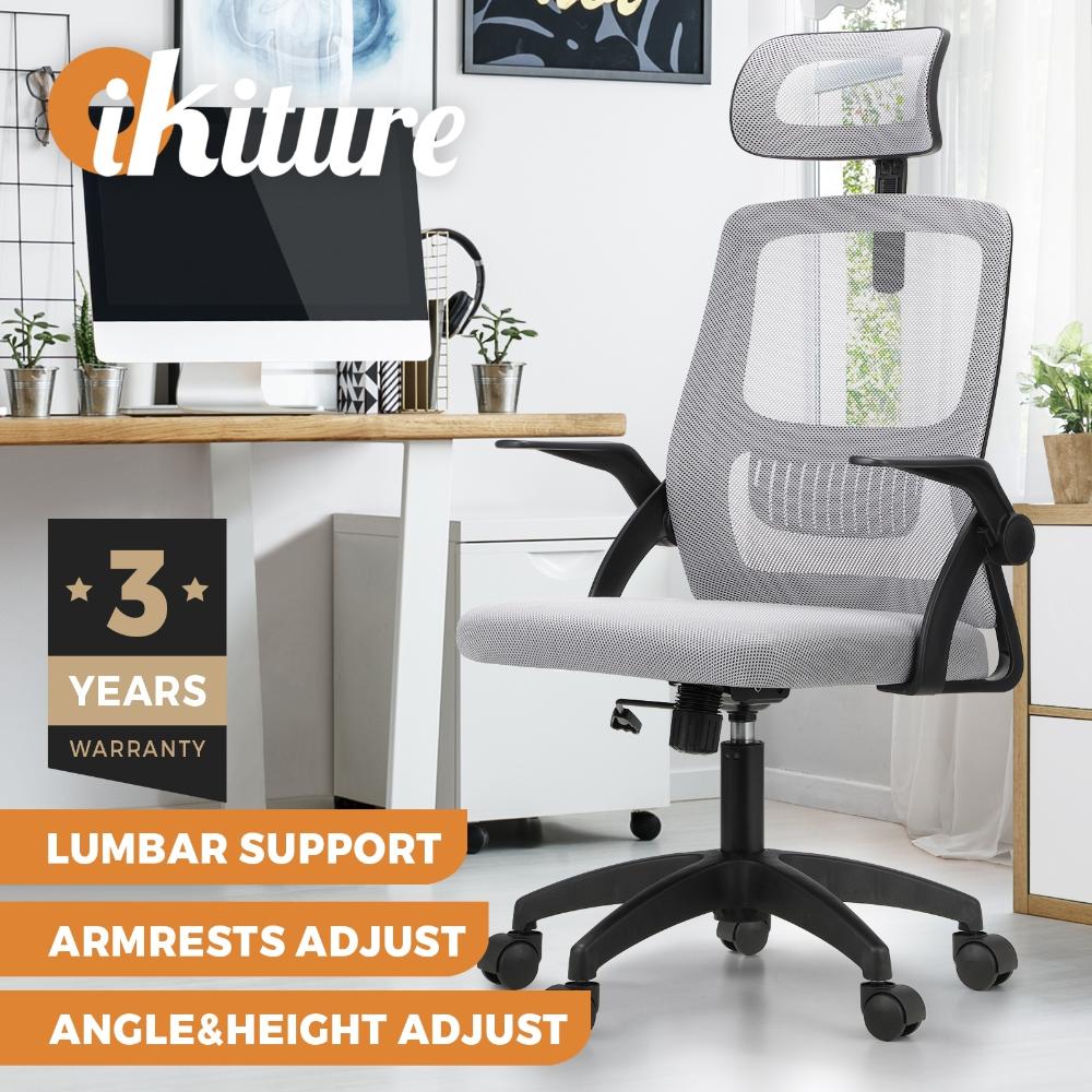 Mesh Office Chair Fabric Seat Black&Grey