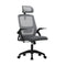 Ergonomic Office Chair Back Support Dark Grey-Black