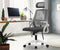 Ergonomic Office Chair Back Support Dark Grey&White