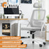 Mesh Office Chair Fabric Seat White