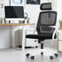 Mesh Office Chair Fabric Seat Black&White