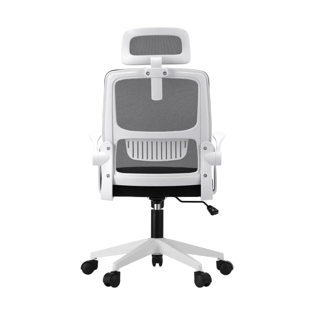 Mesh Office Chair Fabric Seat Black&White