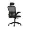 Office Chair with Mesh Padding Headrest Armrest Black