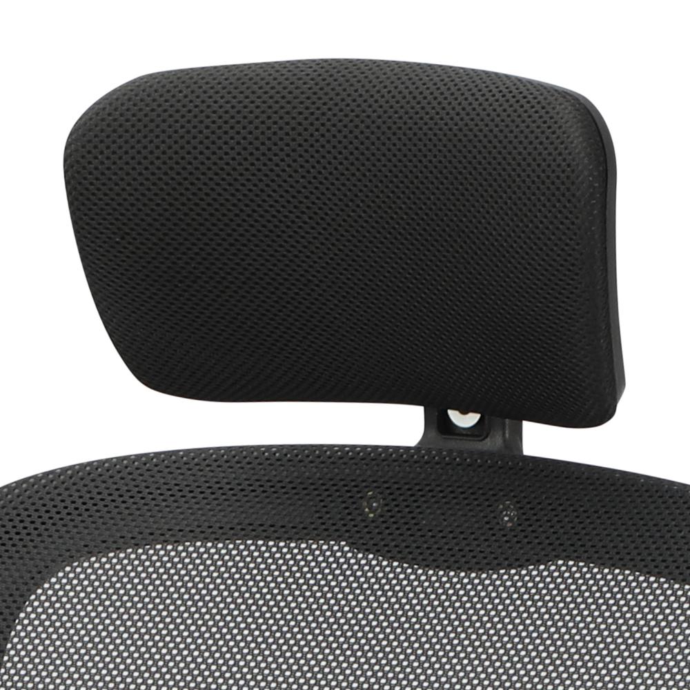 Office Chair with Mesh Padding Headrest Armrest Black