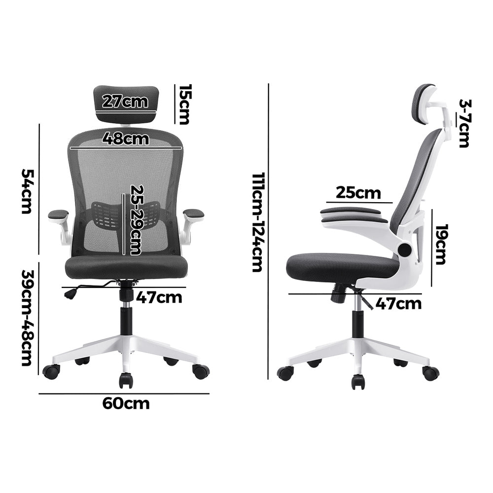 Mesh Office Chair Executive Seat Racing Tilt DGY&WH