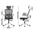 Mesh Office Chair Executive Seat Racing Tilt DGY&WH