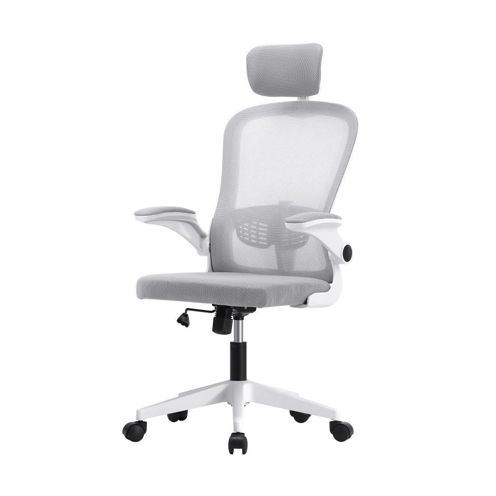 Office Chair with Mesh Fabric Seat White
