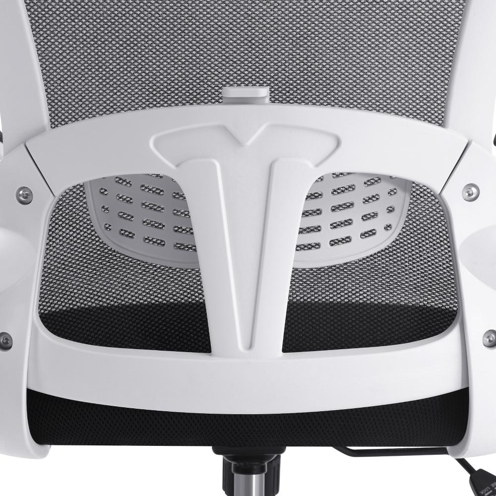 Mesh Office Chair Fabric Seat White&Black
