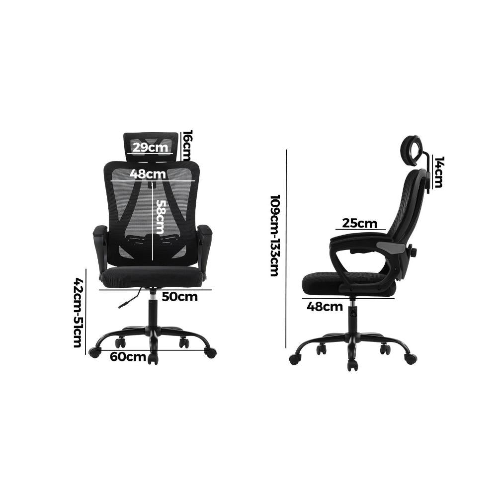 Ergonomic Office Chair Lumbar Support Black
