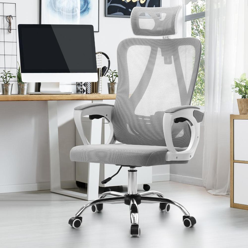 Ergonomic Office Chair Lumbar Support White