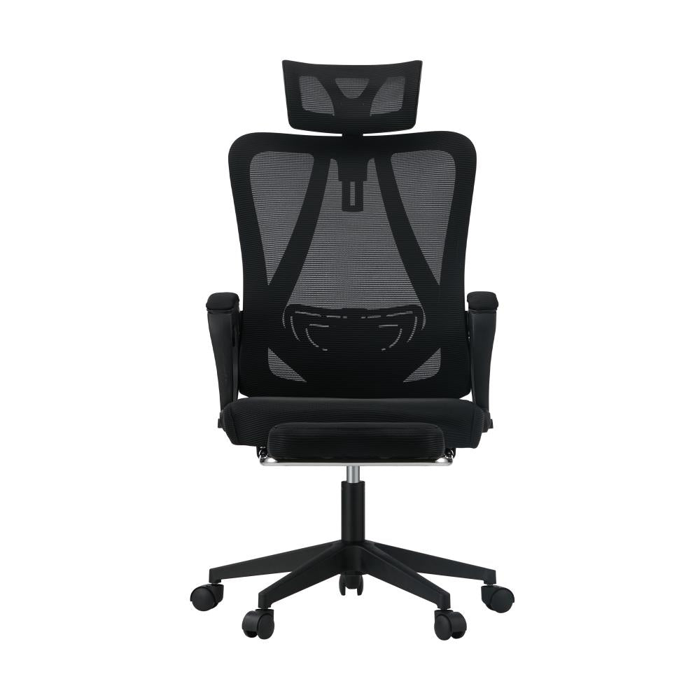 Mesh Office Chair Adjustable Lumbar Support Black