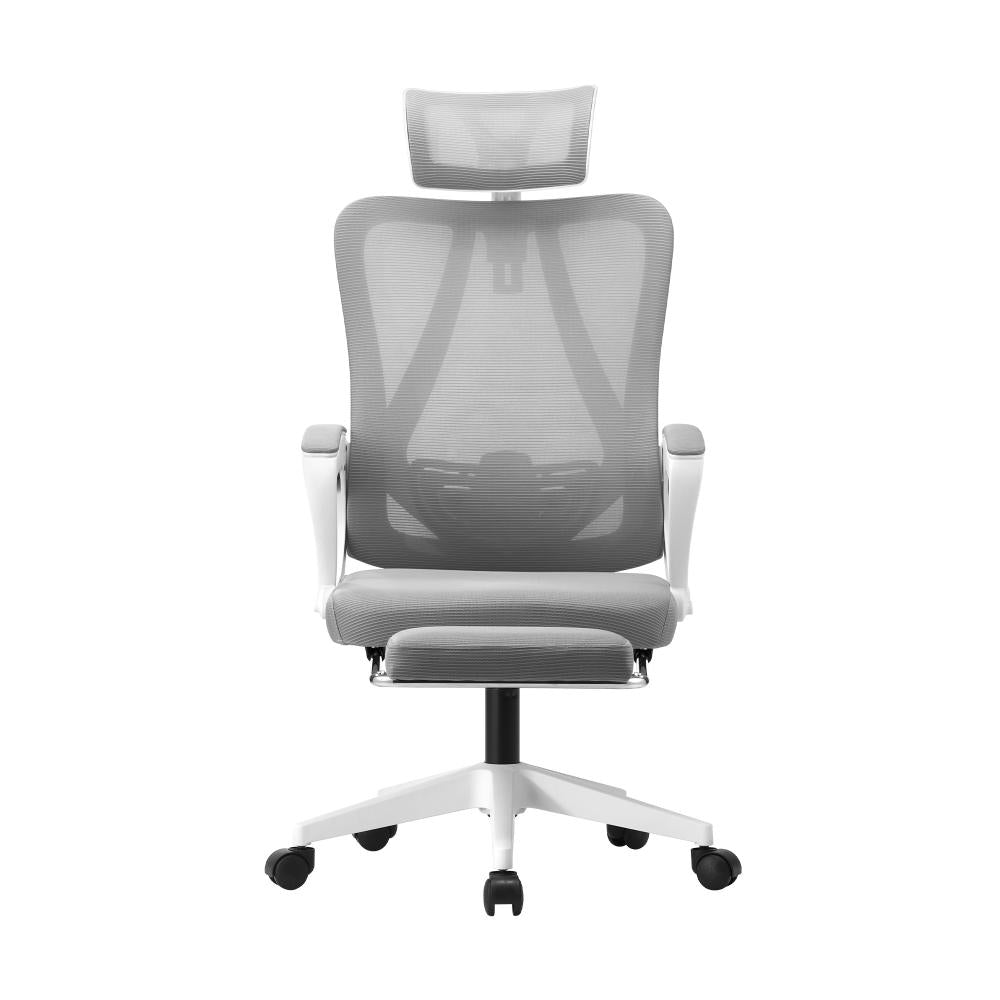 Mesh Office Chair Adjustable Lumbar Support White