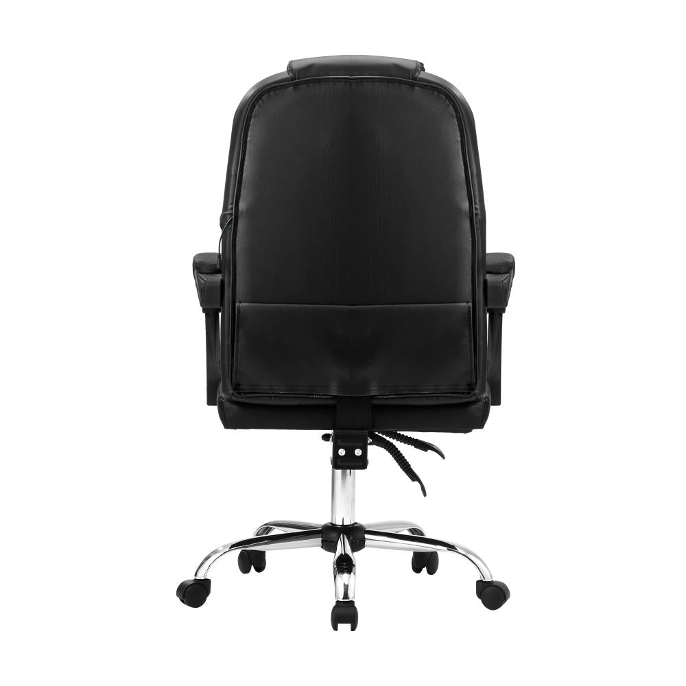 Massage Office Chair Racing Chairs PU Leather Black