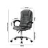 Massage Office Chair Racing Chairs PU Leather Grey