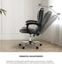 Massage Office Chair Racing Chairs PU Leather Grey