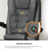 Massage Office Chair Racing Chairs PU Leather Grey
