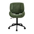 Oikiture Armless Office Chair Mid Back Swivel Chair w/ Wheels Green