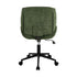 Oikiture Armless Office Chair Mid Back Swivel Chair w/ Wheels Green