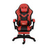 Racing Gaming Chair 7 RGB LED 8 Points Massage Black&Red