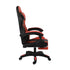 Racing Gaming Chair 7 RGB LED 8 Points Massage Black&Red