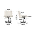 Mid Back Office Chair Wide Seat Sherpa White