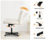 Mid Back Office Chair Wide Seat Sherpa White