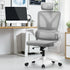 Mesh Office Chair D-Shape Back Support White
