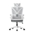 Mesh Office Chair D-Shape Back Support White