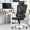 Ergonomic Mesh Office Chair D-Back Lumbar Support Adjustable White Black